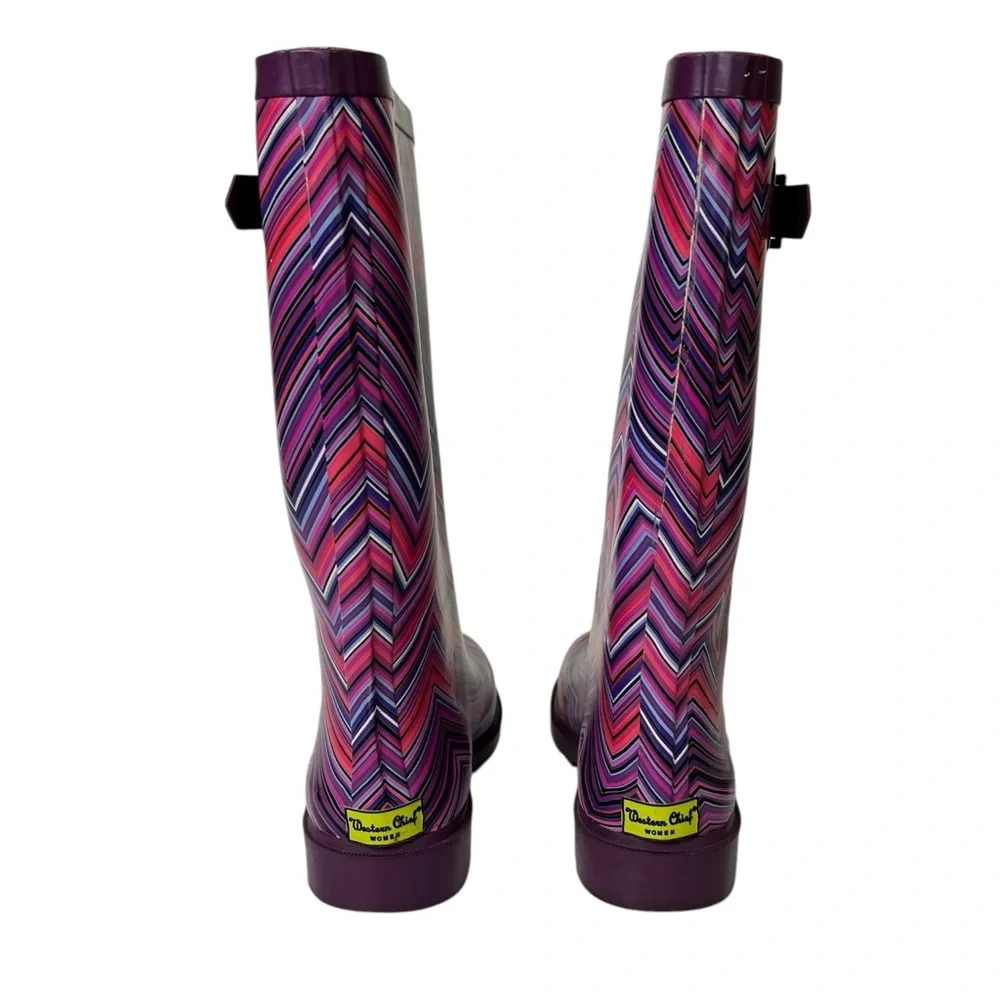 Western Chief Womens‎ 8 Vogue Purple Rain Work Boots